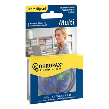 OHROPAX Multi 多功能螺旋耳塞 一對 工作 降噪 閱讀 登山 露營 旅遊 睡眠 附發票【心心哈德】現貨 全館499超取免運｜全場下殺★滿額再享折扣