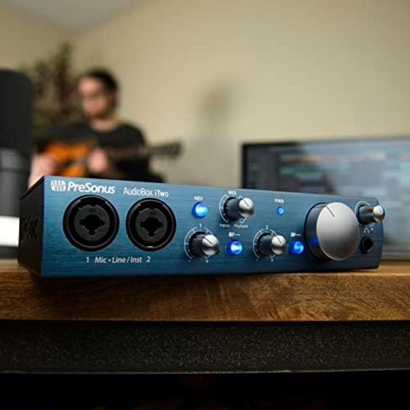 オーディオ・インターフェース PreSonus AudioBox iTwo USB iPadオーディオ・インターフェース 24Bit 96kHz 2入力 2出力 Stud