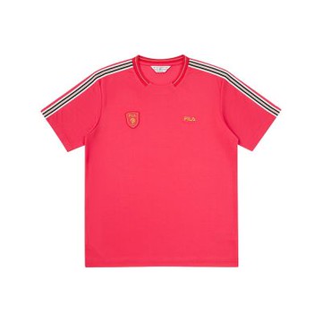 FILA 男短袖圓領T恤-紅色 1TEA-1500-RD