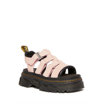 Dr. Martens 馬汀 Mattison 3 繫帶粉色男士絨面革涼鞋