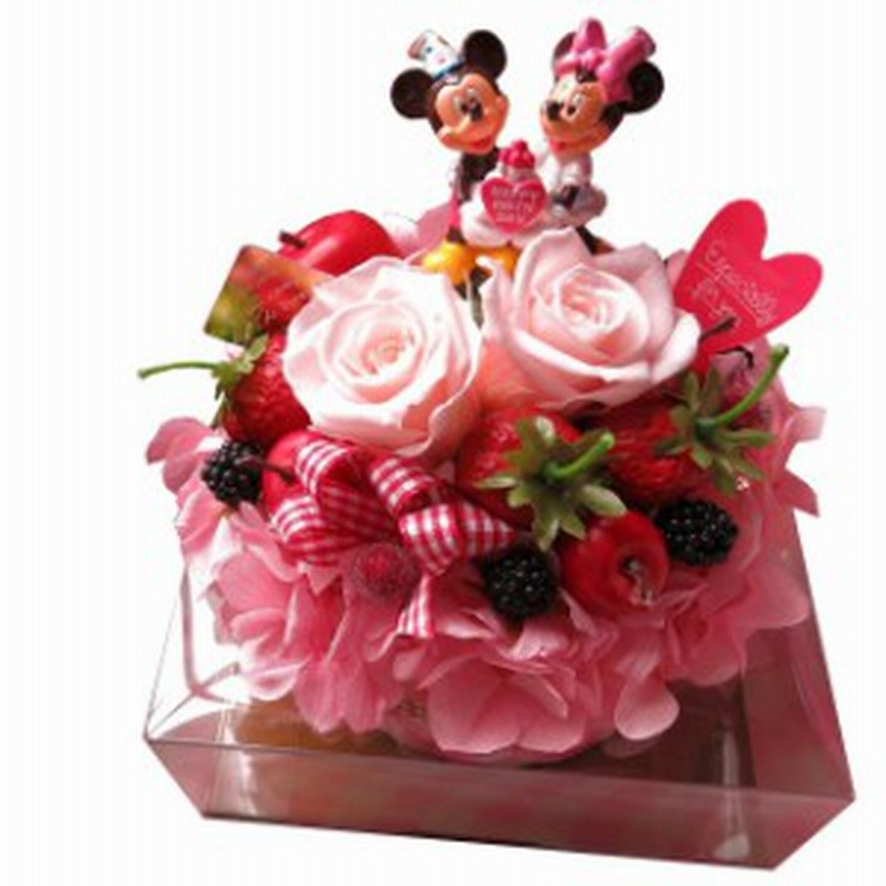 ディズニー 誕生日プレゼント 花 フラワーギフト フラワーケーキ プリザーブドフラワー入り ケース付き バースデー 通販 Lineポイント最大1 0 Get Lineショッピング