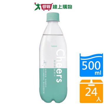 泰山CHEERS氣泡水 500mlx24入/箱【愛買】