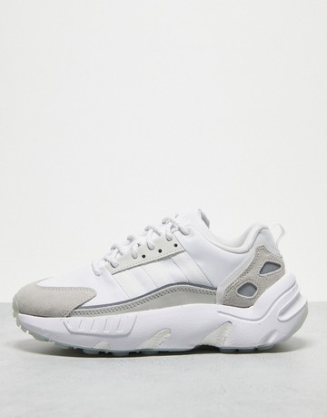 adidas Originals ZX 22 Boost trainers in triple white