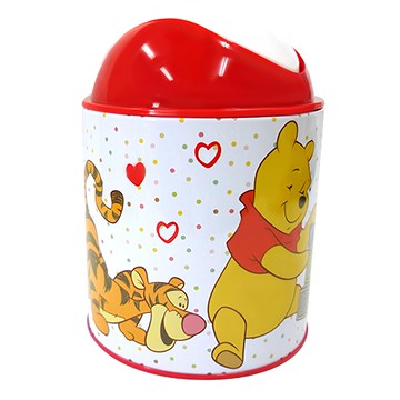 Winnie the Pooh 小熊維尼 垃圾桶 2個套裝  維尼積木  馬口鐵PP材質  13x18cm  WP6001