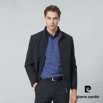 pierre cardin 皮爾卡登 男款 都會休閒立領鋪棉夾克外套-丈青色(5245702-38)
