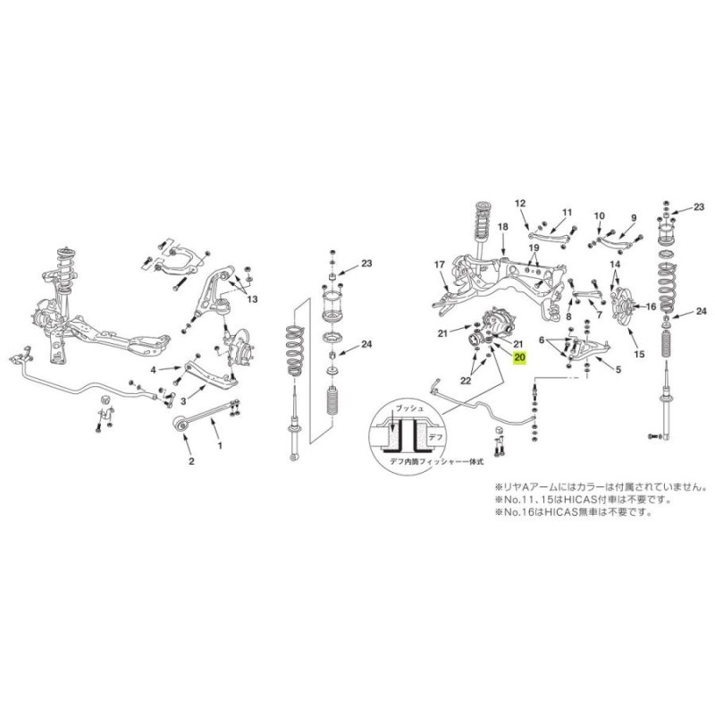 nismo ニスモ デフマウントブッシュ(補修部品) 55401-RS590用 1個 スカイライン R34 2WD LINEショッピング