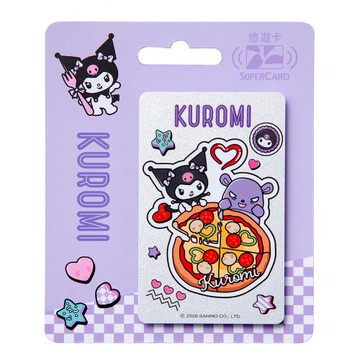 【悠遊卡】三麗鷗Retro Bites系列SuperCard悠遊卡-酷洛米搖滾披薩-受託代銷