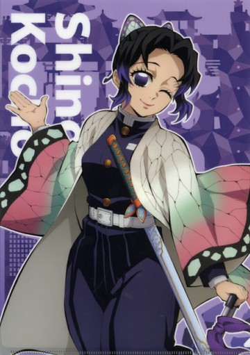 胡蝶忍巡演2024新插畫A4文件夾世界巡演上映鬼滅之刃羈絆的奇跡，然後去練習柱子劇場版商品