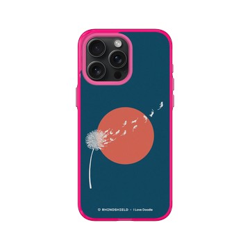 iPhone 15 Pro Max Clear 粉漾桃 - ilovedoodle (Lim Heng Swee) - Cat and Plant - 蒲公英