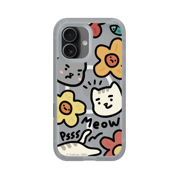 iPhone 17 AirX 流變灰 - 小貓貓們 Little Cattos - Meow&Flowers