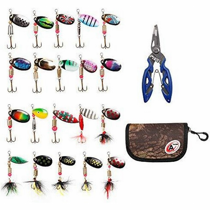 新品 Ascent Fisherman S Gift ルアー 釣り トラウト バス スピニングルアー 21個コンボセット ペンチ ライ 通販 Lineポイント最大get Lineショッピング
