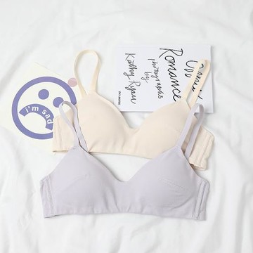 蜜二家 小胸內衣平胸專用親膚莫代爾棉質文胸少女薄款無鋼圈舒適
