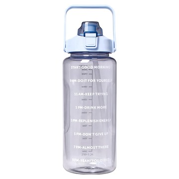 HIKARI 日光生活 透明運動水壺 大容量  藍色  2L  1個