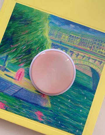 Misty Blush epoxy iphone phone grip magsafe