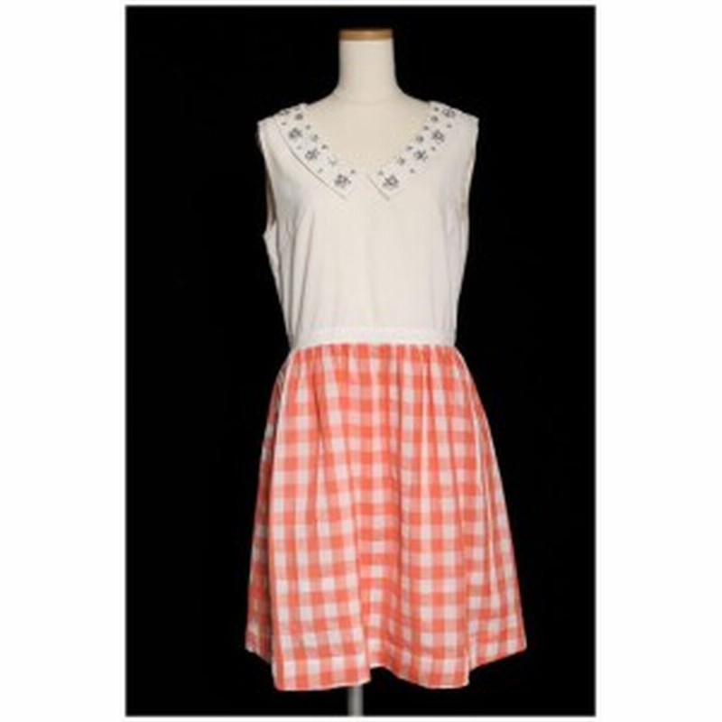 中古 チェスティ Chesty ワンピース ビジュー チェック 切替 0 白 ホワイト T0417 レディース 通販 Lineポイント最大6 0 Get Lineショッピング