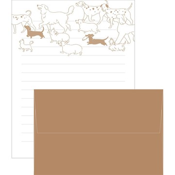 MATOKA Ah la la 信紙組 狗狗