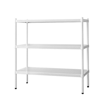 dayneeds 極致美學 90x45x90cm三層沖孔烤漆鐵板收納架