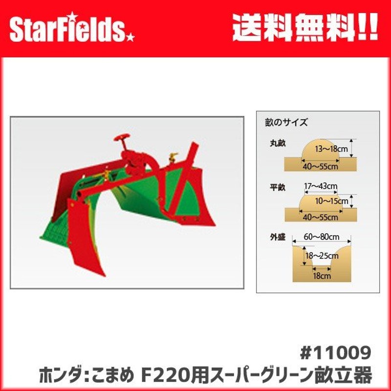 予約商品 ホンダ こまめ F220 用 スーパーグリーン畝立器 11009 耕運機 オプション アタッチメント 通販 Lineポイント最大0 5 Get Lineショッピング