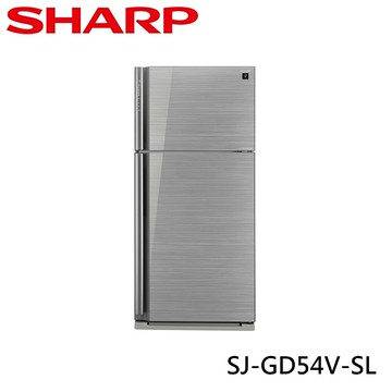 SHARP 夏普 541L 自動除菌離子變頻雙門電冰箱 炫耀銀 SJ-SD54V-SL