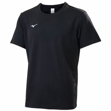 MIZUNO 美津濃 短袖上衣 男 吸濕排汗 抗UV 黑 32TAYA0309