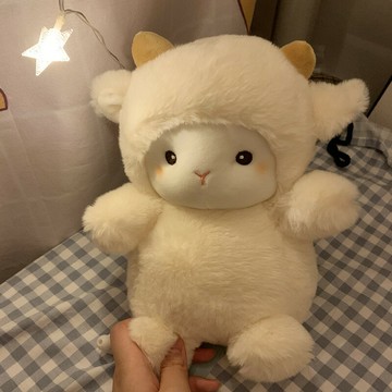 ins網紅小羊公仔毛絨玩具治愈系布娃娃可愛玩偶抱枕生日禮物女生