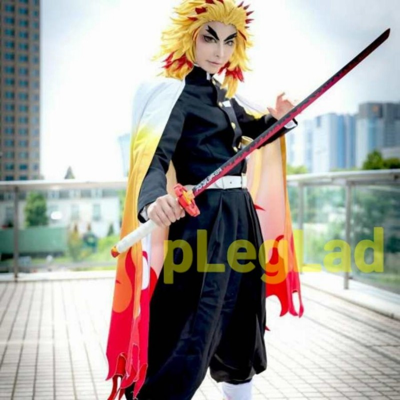 最新・限定通販 鬼滅の刃 煉獄 杏寿郎 コスプレ衣装 Cosplay ウィッグ