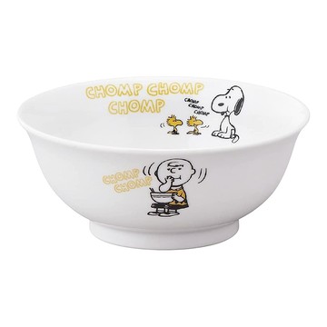 日本山加 YAMAKA 日本製 Snoopy 陶瓷餐碗 18cm 史努比 咀嚼 SJ21927