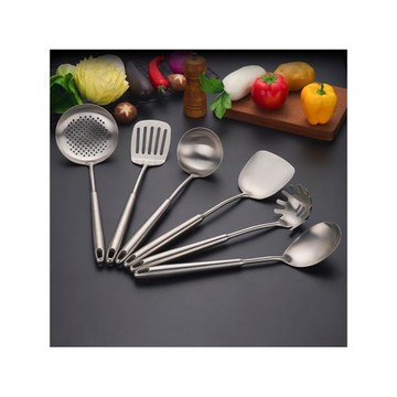 鉑多寶304不銹鋼廚具全鋼一體成型鍋鏟炒菜鏟子湯勺漏勺煎鏟