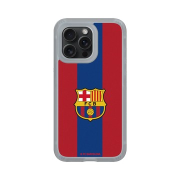 iPhone 15 Pro Max AirX 流變灰 - FC Barcelona - Logo - Two Tone Background