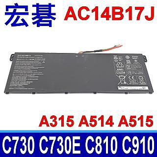 ACER AC14B17J 電池 Spin 1 SP111-31 SP113-31 SPIN 3 SP315-51 Spin 5 SP513-51 Swift 3 S40-10 SF314 SF314-51 SF314-52 SF315 TravelMate B1TMB118 B115-M B116-M B117-M B118-G2 B118-M P2