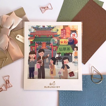 擦拭布/拭鏡布/眼鏡布/超細纖維/插畫/台灣/新竹城隍廟款