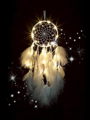 捕夢網女生日禮物材料diy燈掛飾風鈴森系補捕能網印第安手工少女