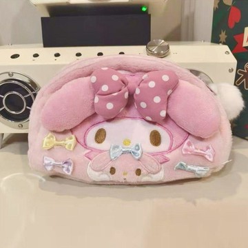 🐘小象潮玩🐘復刻中古saniro絕版稀有美樂蒂melody波點蝴蝶結筆袋收納包