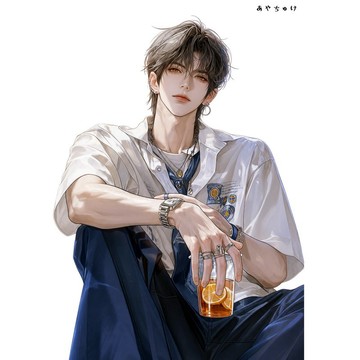 【8 月新品】07-137-0083 人物貼紙 簡約夏日男孩