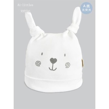 初生嬰兒全棉帽寶寶純棉胎帽0-3-6月新生兒睡眠帽子單層春秋夏季