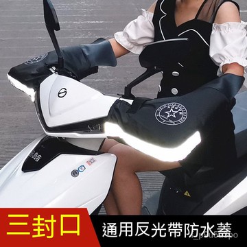 ✨全店免運✨電動摩託車手把套冬季保暖防水電瓶車手套把套擋風加厚棉護手通用