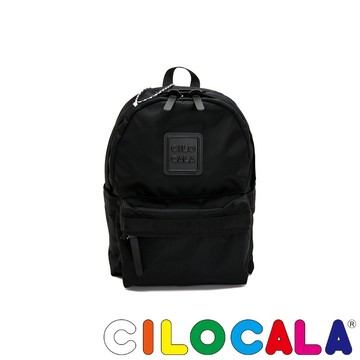 【台灣總代理】CILOCALA 亮彩尼龍防潑水BLACKY後背包-小 黑