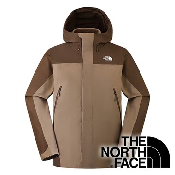 【THE NORTH FACE 美國】男GT兩件式防水刷毛連帽外套『深棕/棕』NF0A8DRF 戶外 露營 登山 健行 休閒 時尚 旅遊 保暖 禦寒 外套
