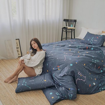 舒柔超細纖維 床包組 薄被套 鋪棉兩用被-台灣製床單/U131