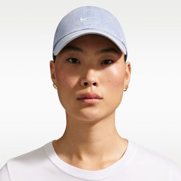 NIKE 帽子 棒球帽 運動帽 遮陽帽 丹寧 U NK CLUB CAP U CB DENIM 24 L 藍 HF0383-486