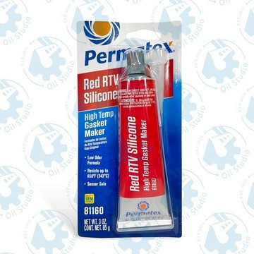 《油工坊》PERMATEX #81160 RED RTV SILICONE 墊片膠/迫緊膏/紅色 85G  汽缸膠