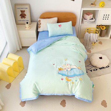 A類60支長絨棉兒童套件幼兒園被子三件套寶寶午睡六件套 b8083