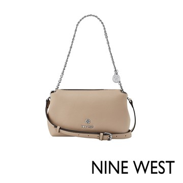NINE WEST KYRIE 經典緹花鏈帶兩用包-奶茶色(567273)