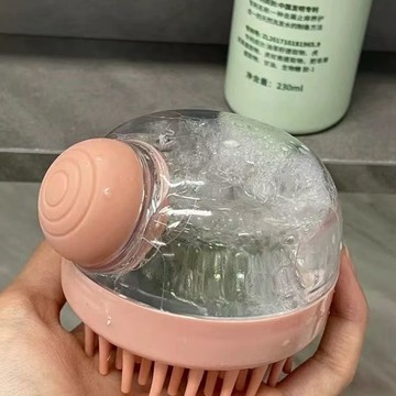 可加洗髮水洗頭刷子矽膠清潔頭皮專用起泡按摩梳洗髮梳子洗頭神器