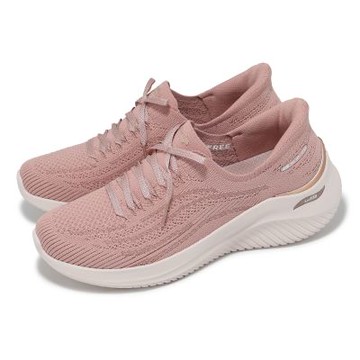 Skechers 休閒鞋 Arch Fit Ultra Flex 3.0 Slip-Ins 女鞋 粉紅 緩衝 懶人鞋 150643MVE