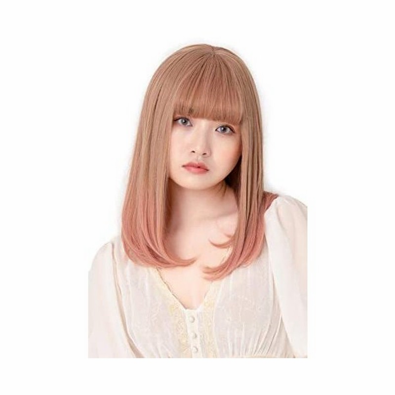 ブライトララ ウィッグ ミディアム 自然 フルウィッグ ボブ セミロング カール ワンカール 通販 Lineポイント最大get Lineショッピング