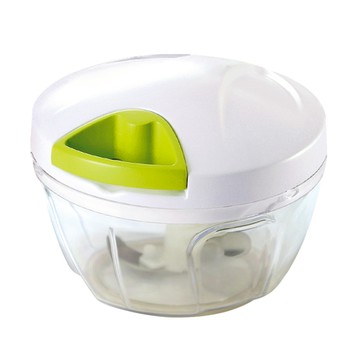 Quasi 樂易拉 旋轉式 蔬菜切碎器  12.5 x 9.7cm  白色  1盒