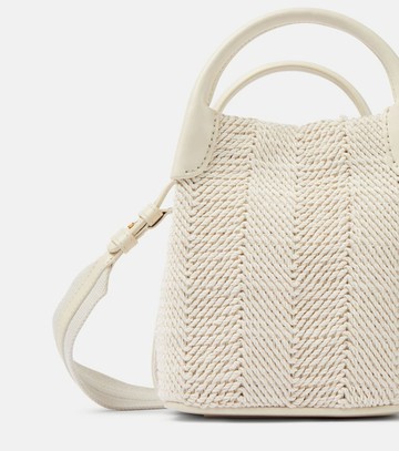 Loro Piana Bale Micro leather-trimmed bucket bag