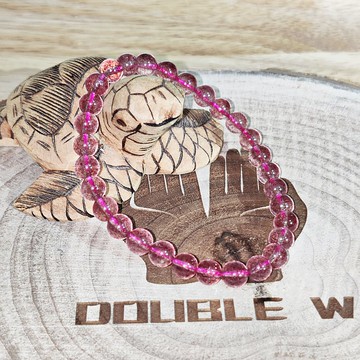 【訂製品】冰種草莓晶  俄羅斯 6-10mm 天然水晶 手串