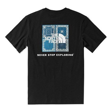 THE NORTH FACE Short Sleeve Bandana Square T-Shirt 'Black'